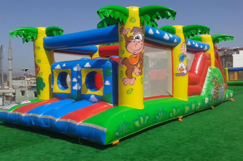 Palmiye Temalı Şişme Oyun Parkı